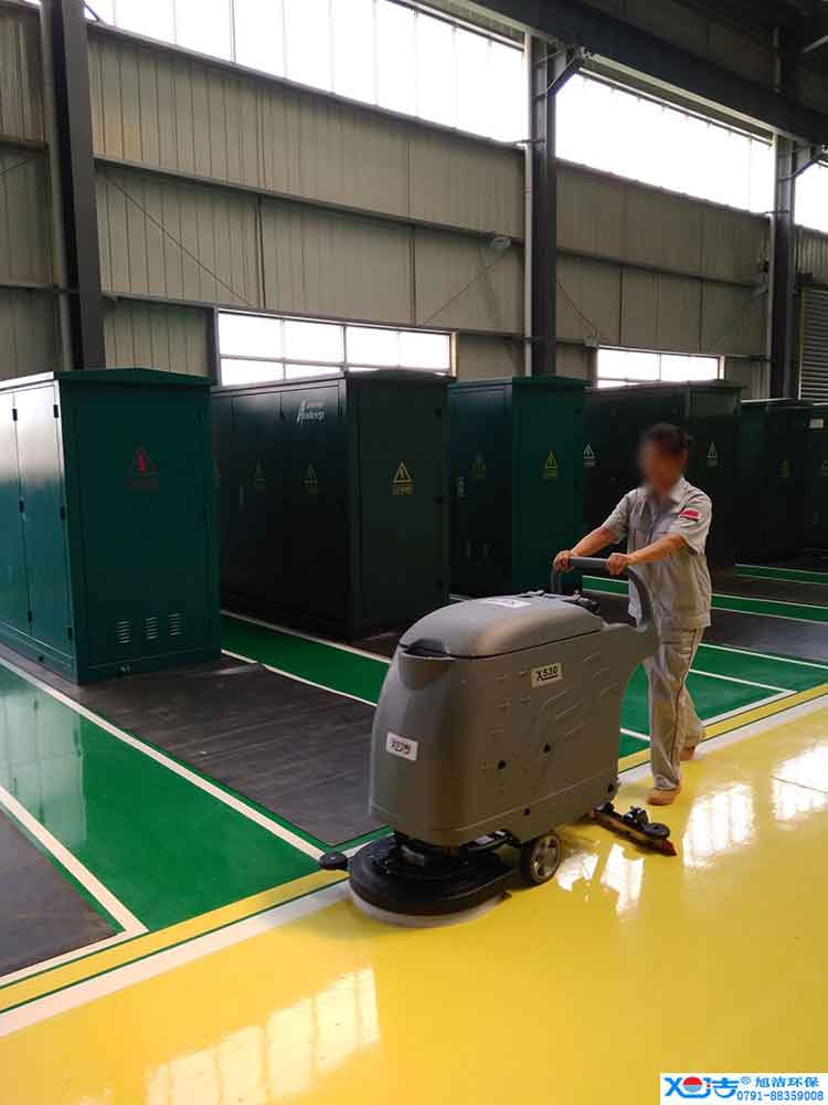 旭潔手推式多功能全自動洗地機，工廠生產(chǎn)倉庫工業(yè)洗地機2